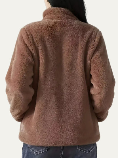 VogeLuxe | Women’s Plush High Pile Zip Front Fleece Jacket