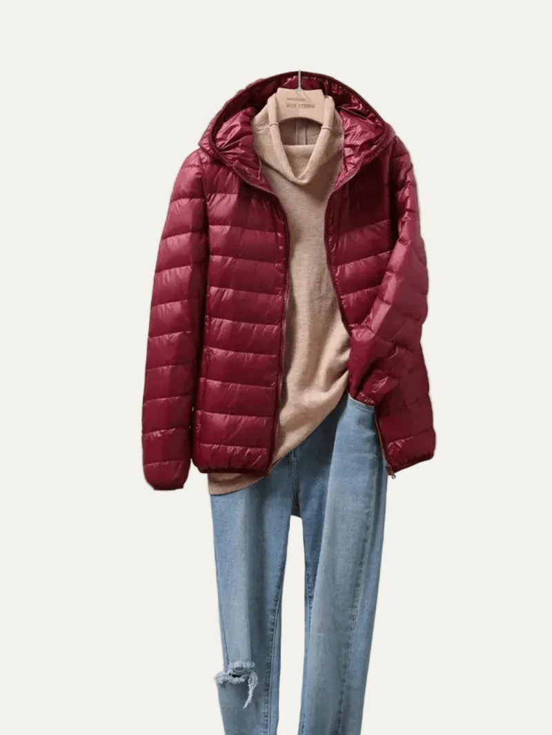 VogeLuxe | Women’s Lightweight Packable Puffer Jacket with Hood