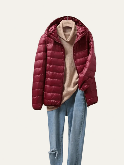 VogeLuxe | Women’s Lightweight Packable Puffer Jacket with Hood