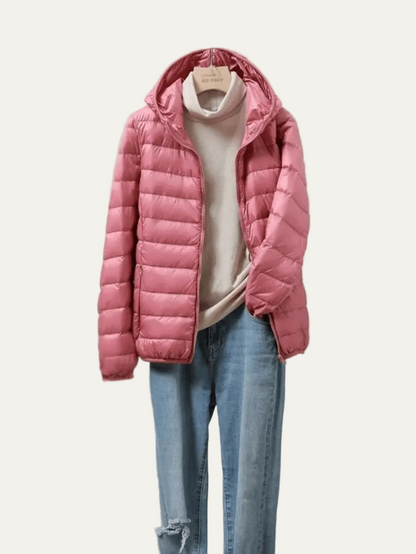 VogeLuxe | Women’s Lightweight Packable Puffer Jacket with Hood