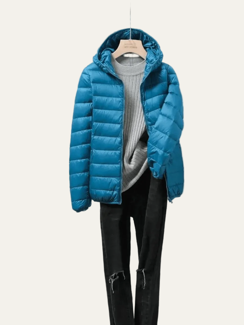 VogeLuxe | Women’s Lightweight Packable Puffer Jacket with Hood