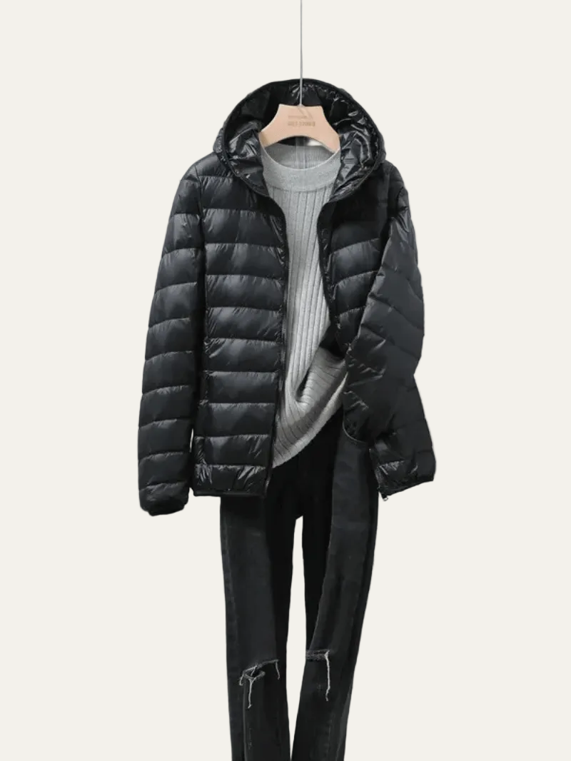 VogeLuxe | Women’s Lightweight Packable Puffer Jacket with Hood