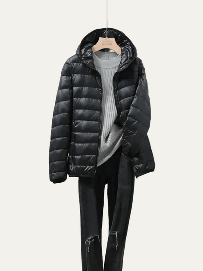 VogeLuxe | Women’s Lightweight Packable Puffer Jacket with Hood