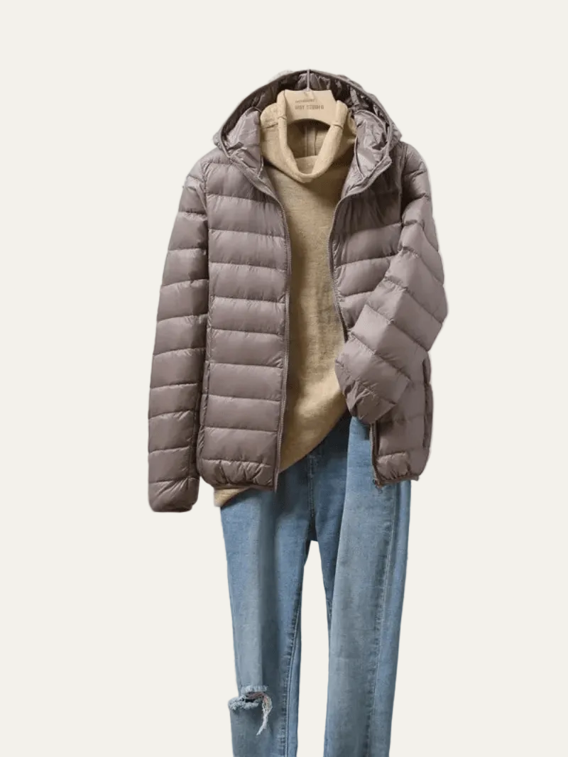 VogeLuxe | Women’s Lightweight Packable Puffer Jacket with Hood