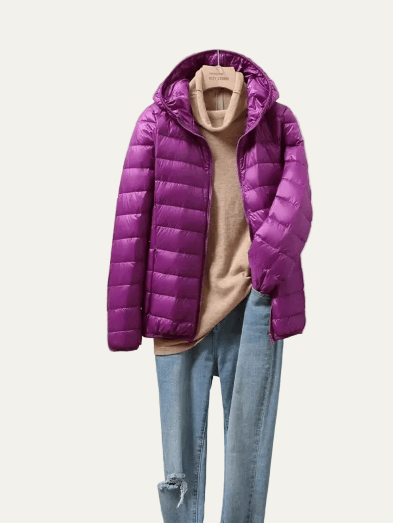 VogeLuxe | Women’s Lightweight Packable Puffer Jacket with Hood