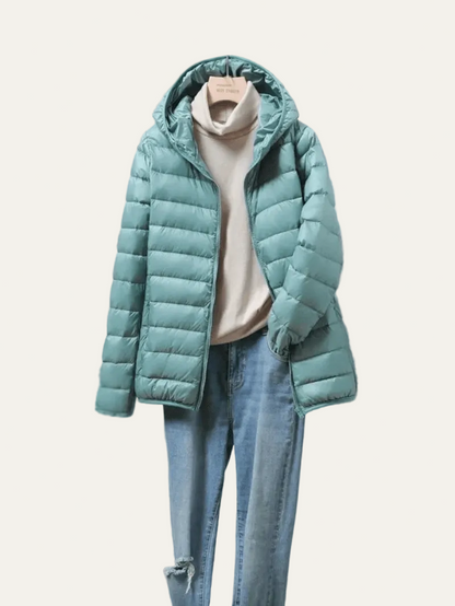 VogeLuxe | Women’s Lightweight Packable Puffer Jacket with Hood