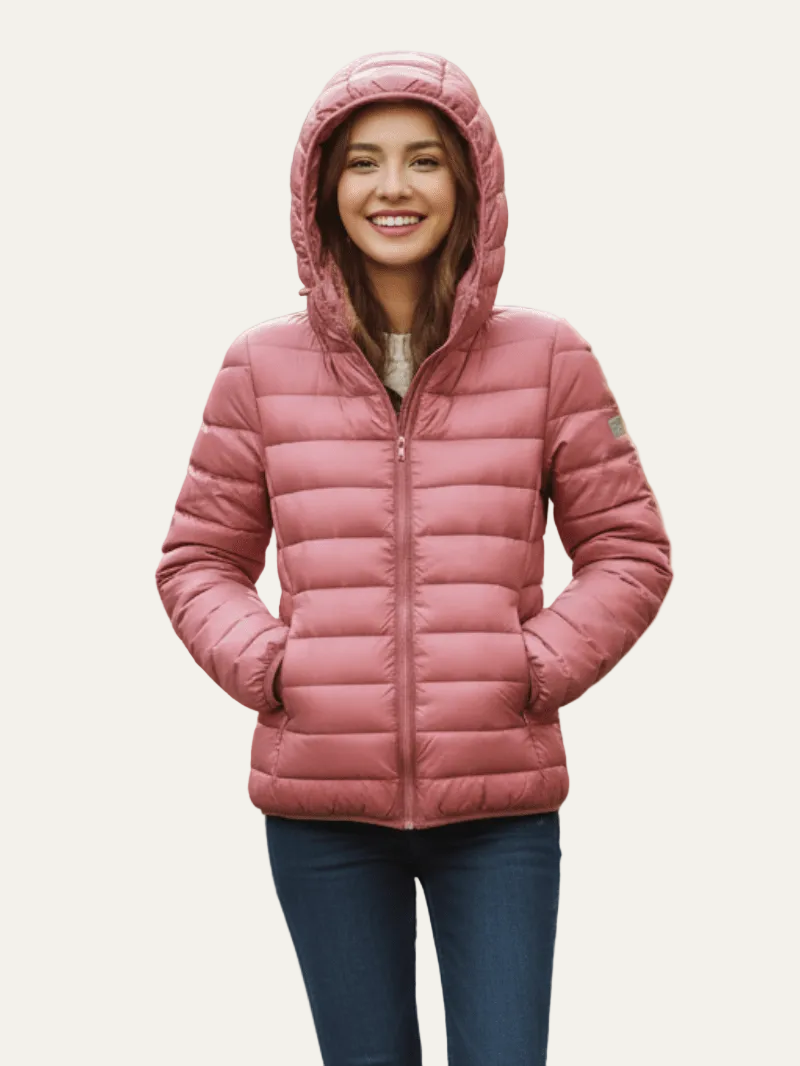 VogeLuxe | Women’s Lightweight Packable Puffer Jacket with Hood