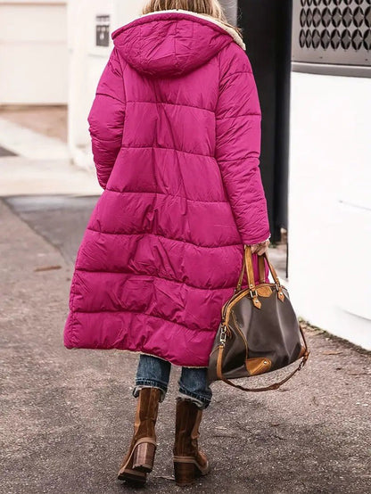 VogeLuxe | Women’s Reversible Hooded Longline Winter Coat