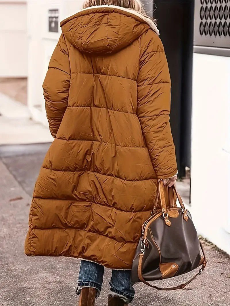 VogeLuxe | Women’s Reversible Hooded Longline Winter Coat