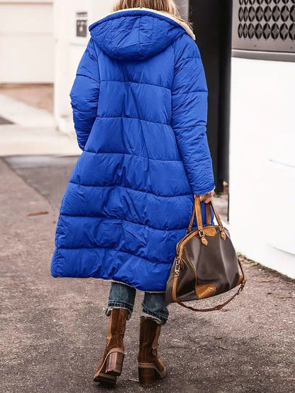 VogeLuxe | Women’s Reversible Hooded Longline Winter Coat