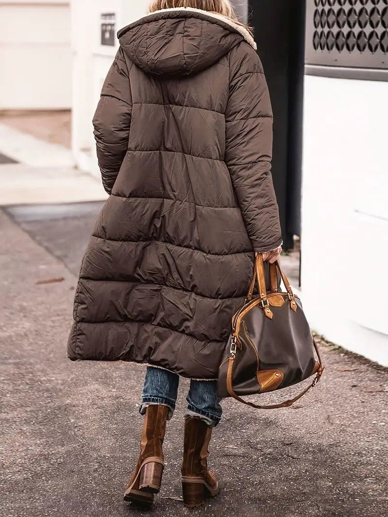 VogeLuxe | Women’s Reversible Hooded Longline Winter Coat