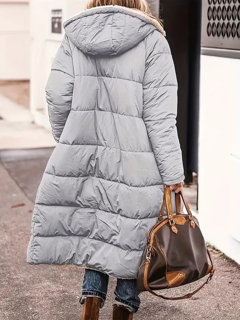 VogeLuxe | Women’s Reversible Hooded Longline Winter Coat