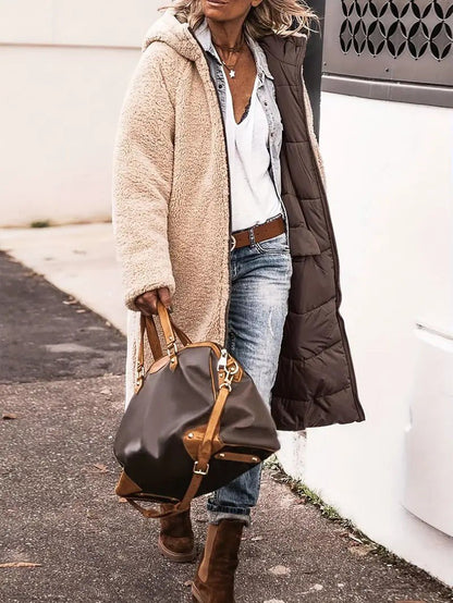 VogeLuxe | Women’s Reversible Hooded Longline Winter Coat
