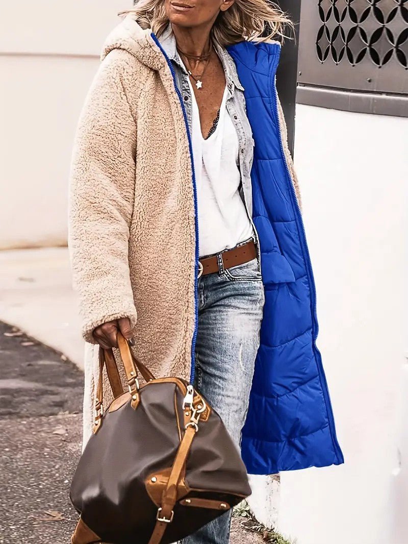 VogeLuxe | Women’s Reversible Hooded Longline Winter Coat