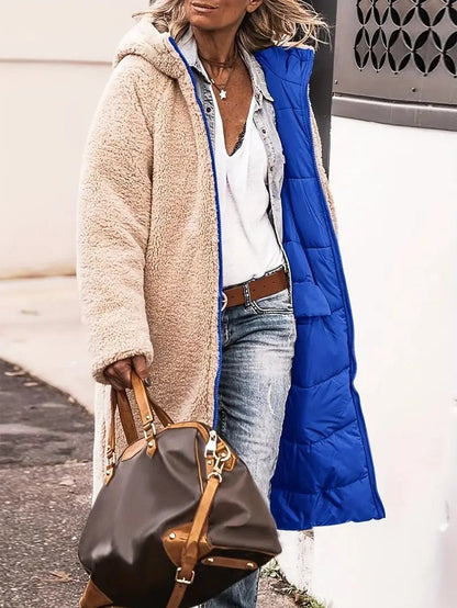 VogeLuxe | Women’s Reversible Hooded Longline Winter Coat