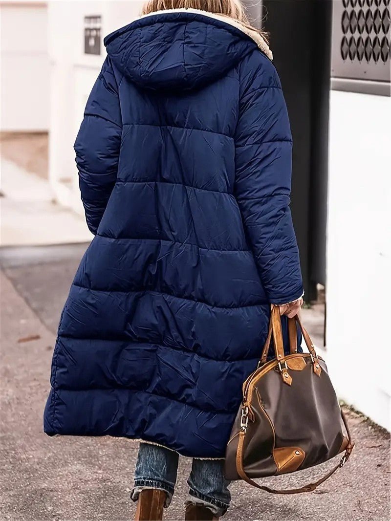 VogeLuxe | Women’s Reversible Hooded Longline Winter Coat