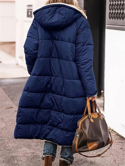 VogeLuxe | Women’s Reversible Hooded Longline Winter Coat