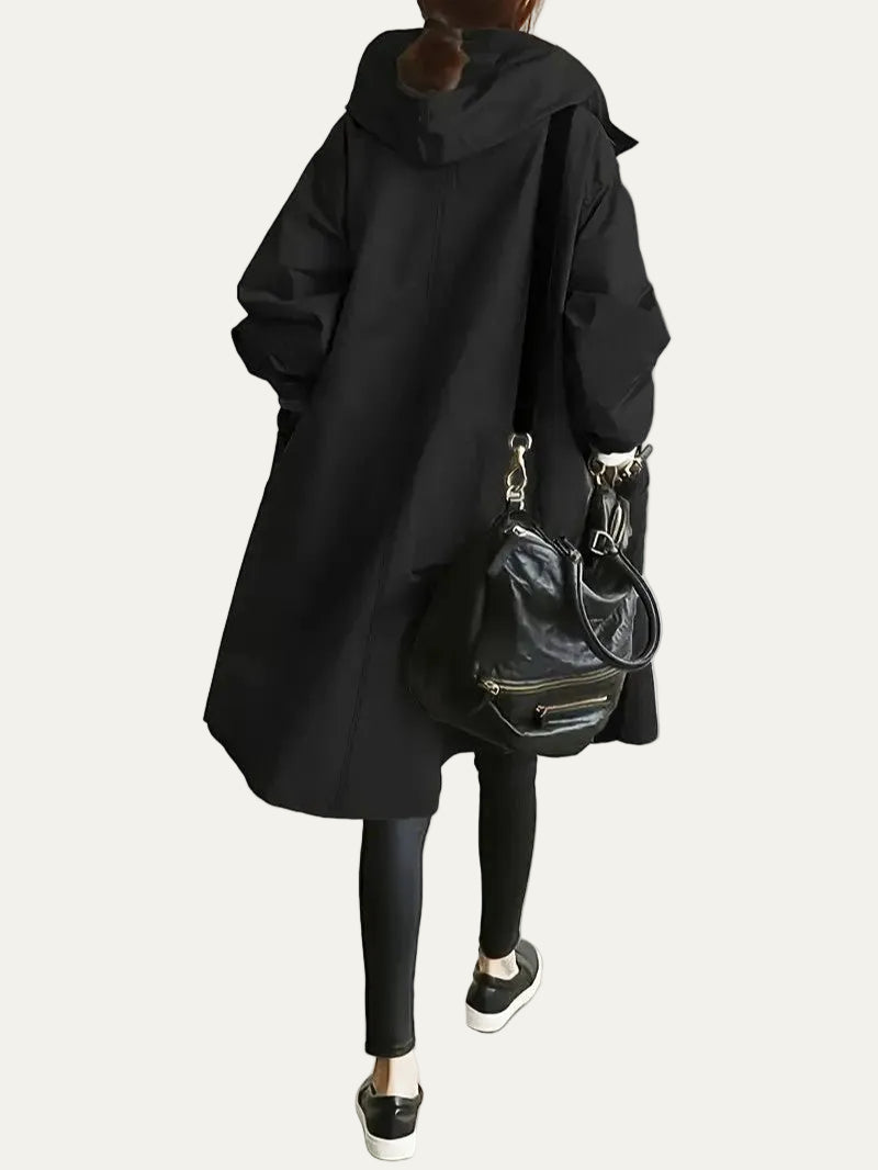VogeLuxe | Women’s Longline Hooded Rain Parka