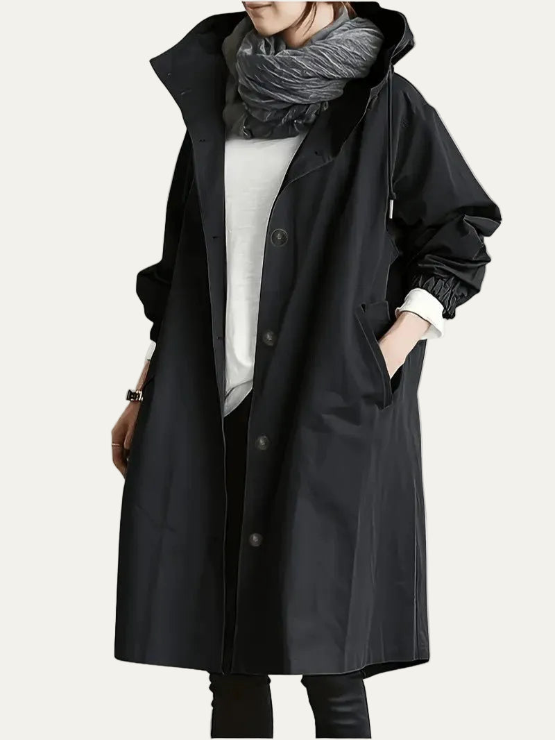 VogeLuxe | Women’s Longline Hooded Rain Parka