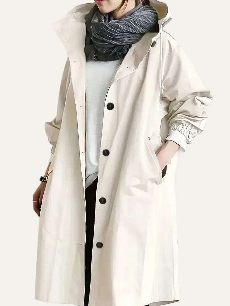 VogeLuxe | Women’s Longline Hooded Rain Parka
