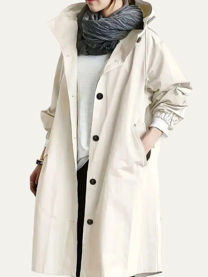 VogeLuxe | Women’s Longline Hooded Rain Parka