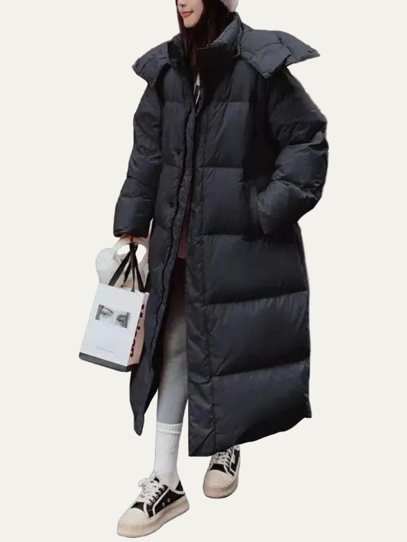 VogeLuxe | Women’s Oversized Quilted Ankle Length Puffer Coat
