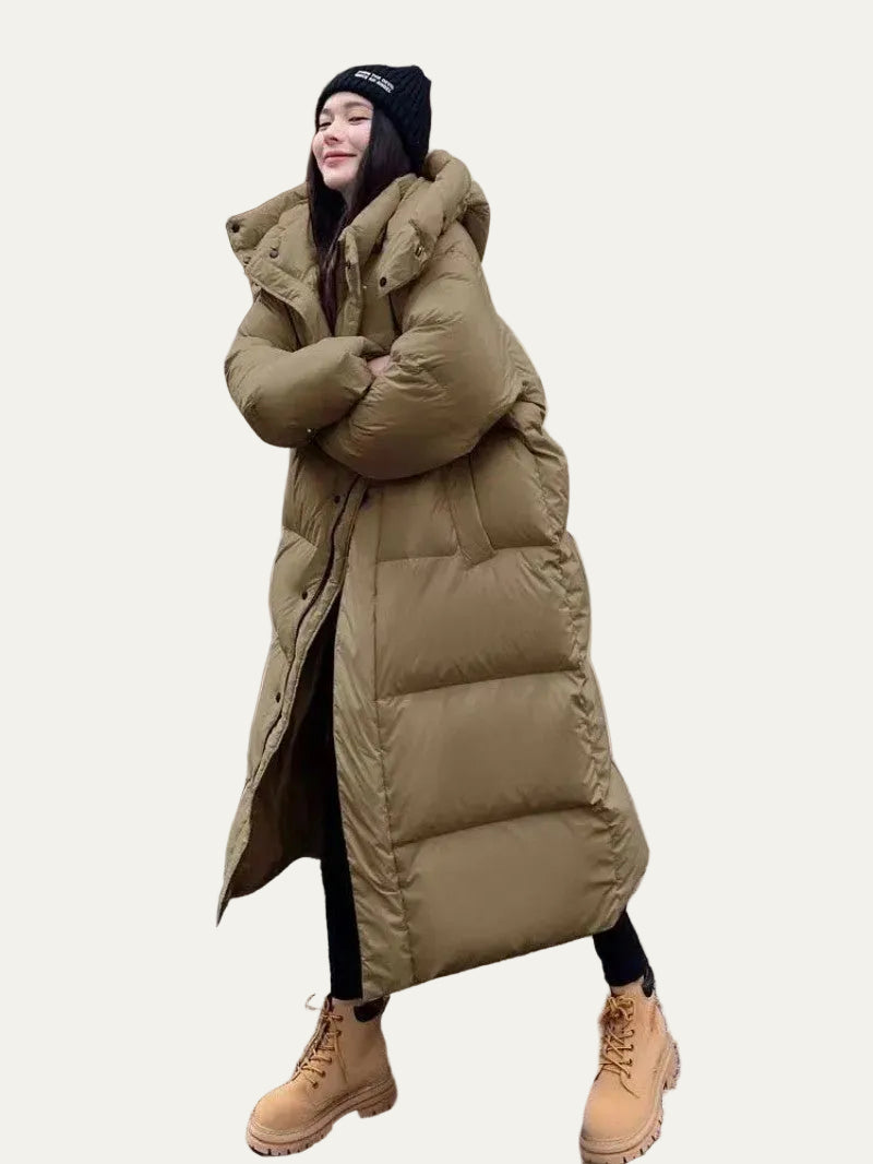 VogeLuxe | Women’s Oversized Quilted Ankle Length Puffer Coat