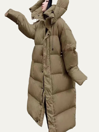 VogeLuxe | Women’s Oversized Quilted Ankle Length Puffer Coat