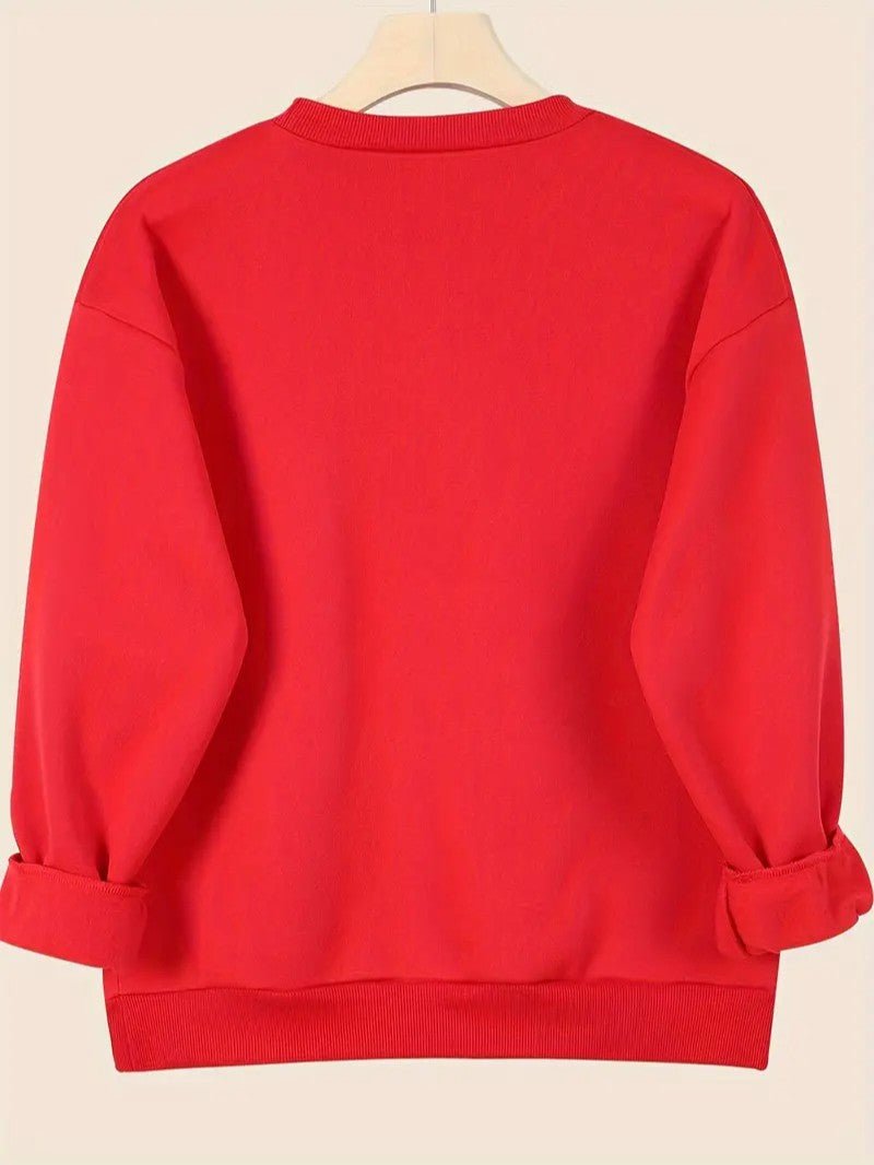 VogeLuxe | Women’s Christmas Gnome Crewneck Sweatshirt