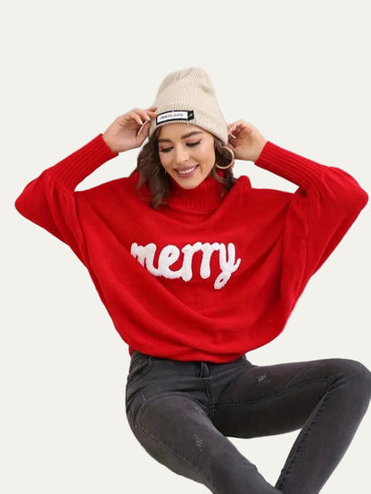 VogeLuxe | Women’s Oversized Merry Turtleneck Sweater