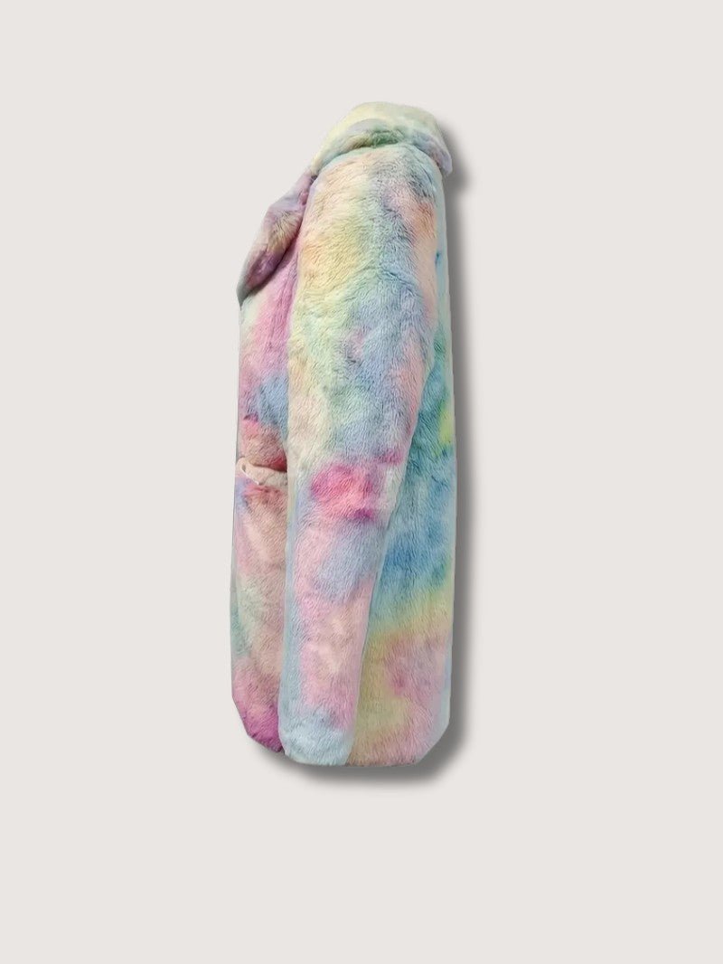 VogeLuxe | Women’s Plush Faux Fur Mid Length Coat