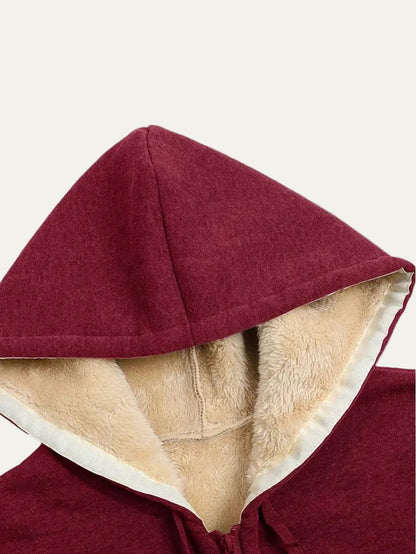 VogeLuxe | Women’s Reversible Plush Fleece Full Zip Hoodie