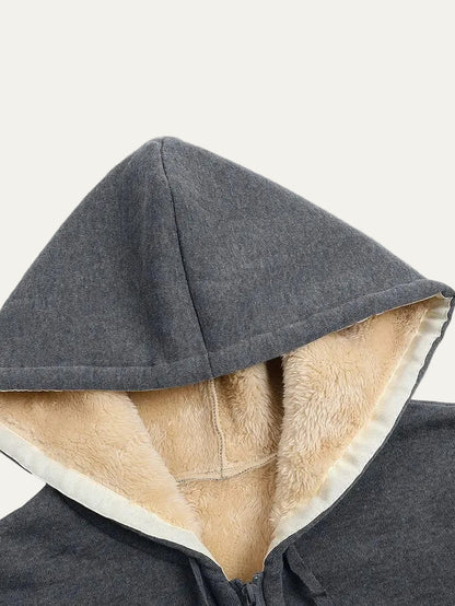 VogeLuxe | Women’s Reversible Plush Fleece Full Zip Hoodie