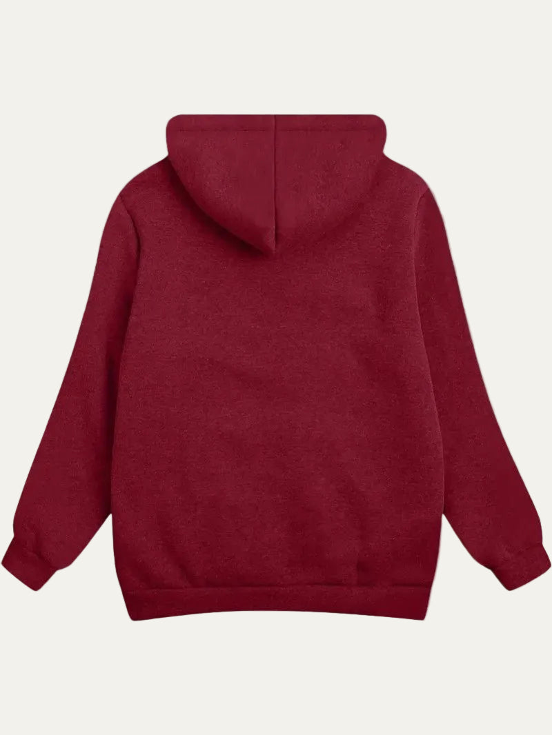 VogeLuxe | Women’s Reversible Plush Fleece Full Zip Hoodie