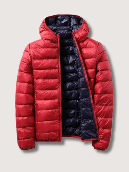 VogeLuxe | Women’s Reversible Lightweight Packable Puffer Jacket With Hood