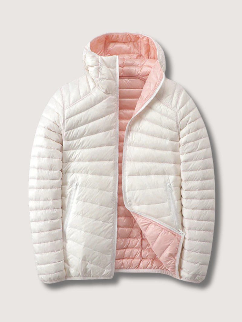 VogeLuxe | Women’s Reversible Lightweight Packable Puffer Jacket With Hood