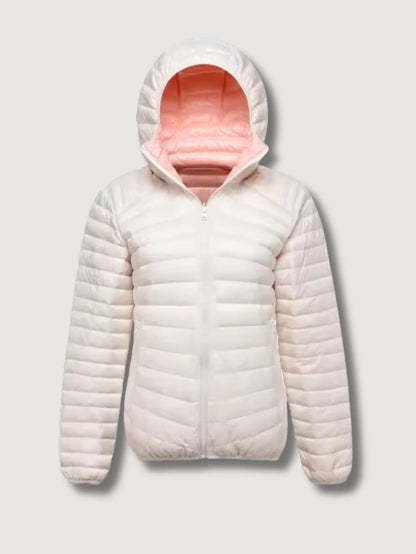 VogeLuxe | Women’s Reversible Lightweight Packable Puffer Jacket With Hood