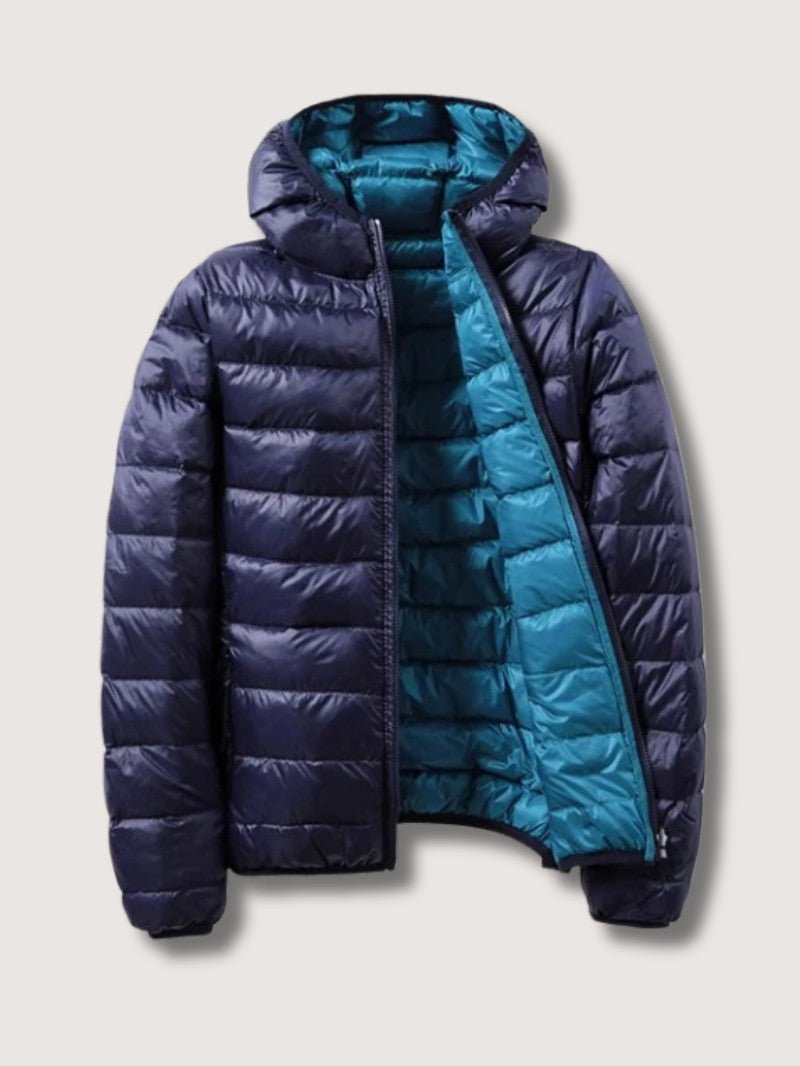 VogeLuxe | Women’s Reversible Lightweight Packable Puffer Jacket With Hood