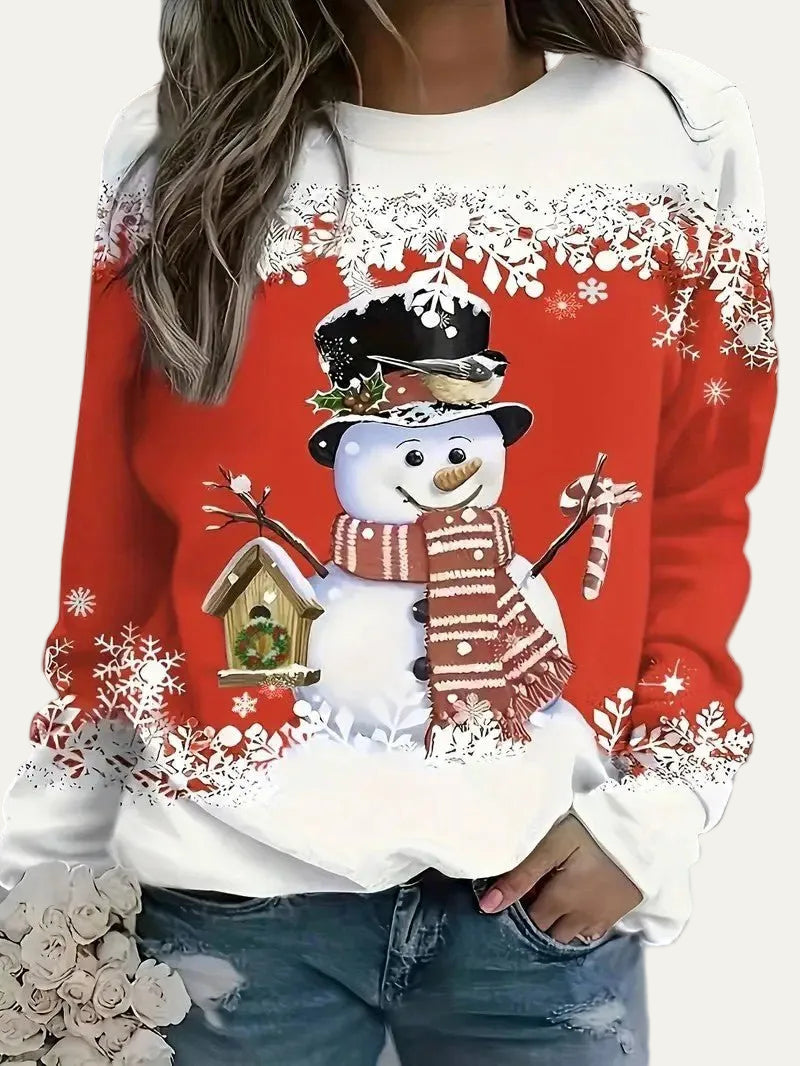 VogeLuxe | Women’s Snowman Crewneck Jumper