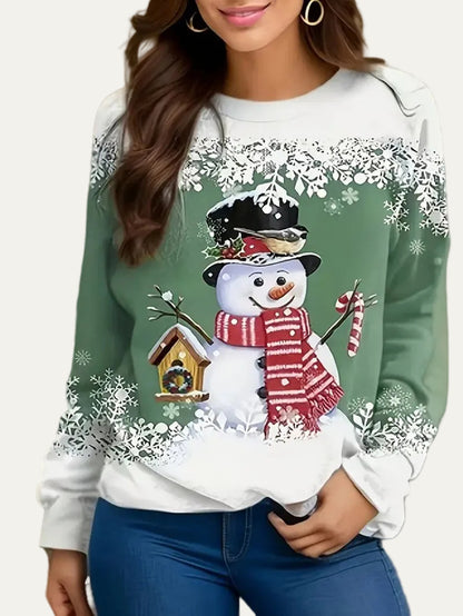 VogeLuxe | Women’s Snowman Crewneck Jumper