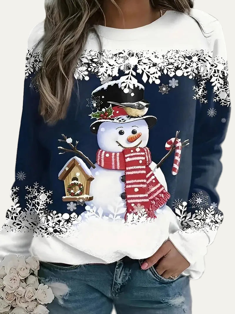 VogeLuxe | Women’s Snowman Crewneck Jumper