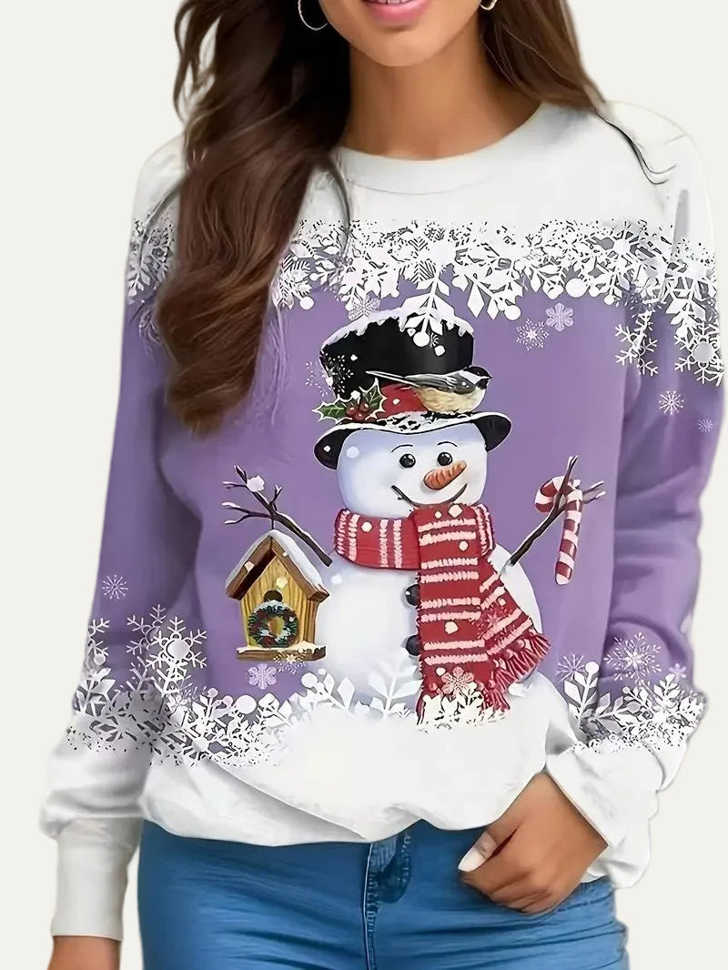 VogeLuxe | Women’s Snowman Crewneck Jumper