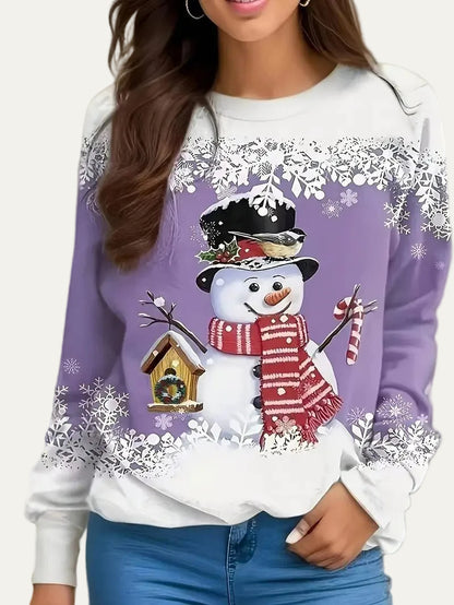 VogeLuxe | Women’s Snowman Crewneck Jumper