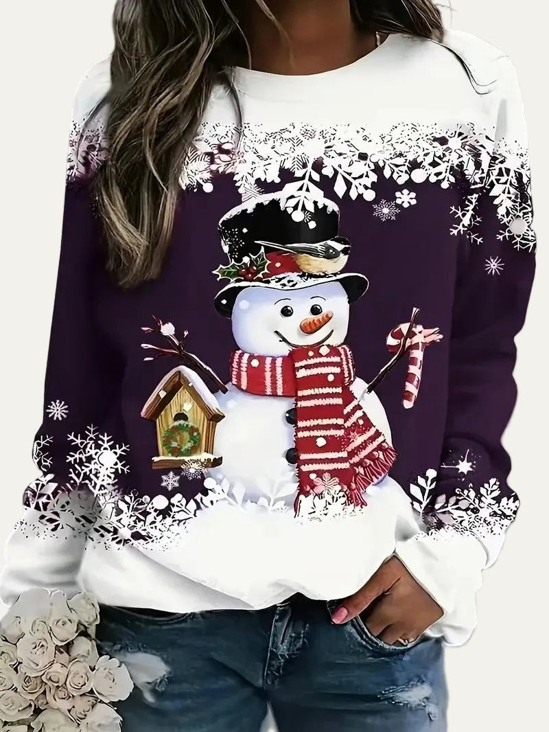 VogeLuxe | Women’s Snowman Crewneck Jumper