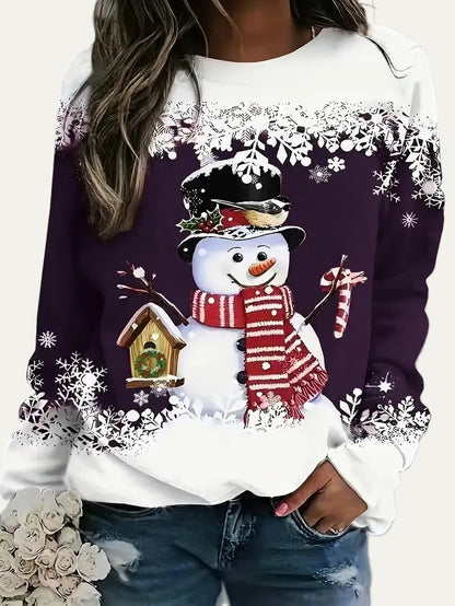 VogeLuxe | Women’s Snowman Crewneck Jumper