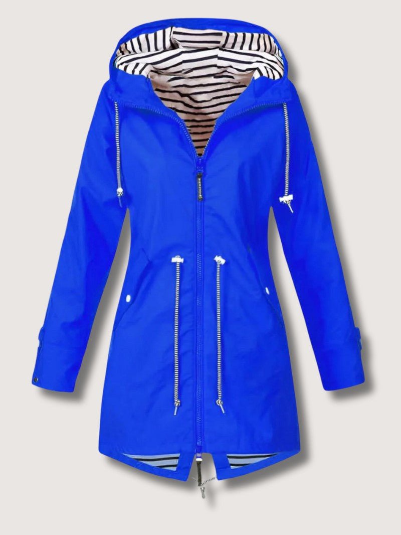 VogeLuxe | Women’s Hooded Nautical Windbreaker Coat