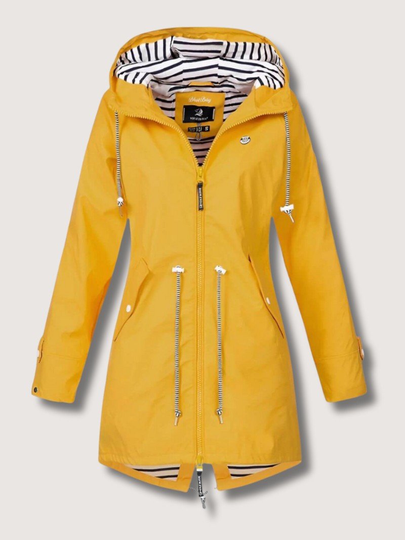 VogeLuxe | Women’s Hooded Nautical Windbreaker Coat