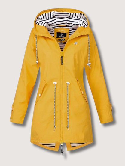 VogeLuxe | Women’s Hooded Nautical Windbreaker Coat