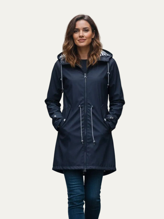 VogeLuxe | Women’s Hooded Nautical Windbreaker Coat