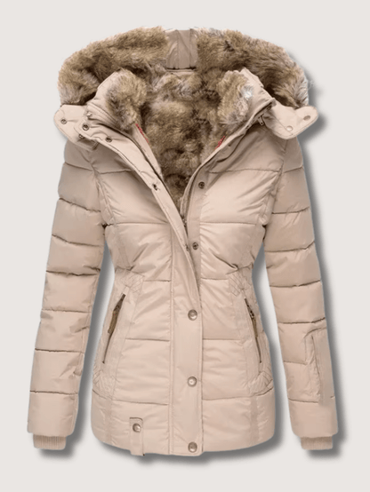 VogeLuxe | Women’s Quilted Faux Fur Hooded Heavyweight Parka